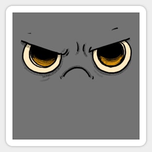 Grumpy Face Sticker